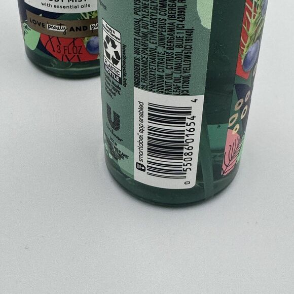 Beloved Balsam & Bergamot Fragrance Body Mist w/ Essential Oils 3 oz 2-Pack Lot - Picture 2 of 2